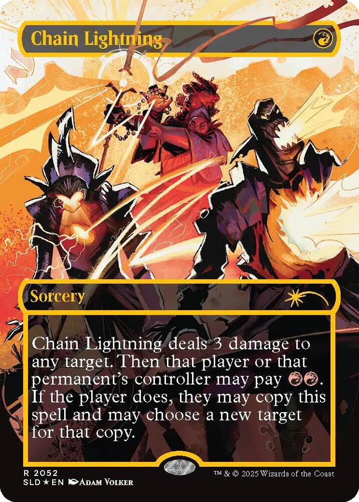 Chain Lightning (2052) (Raised Foil) [Secret Lair Drop]