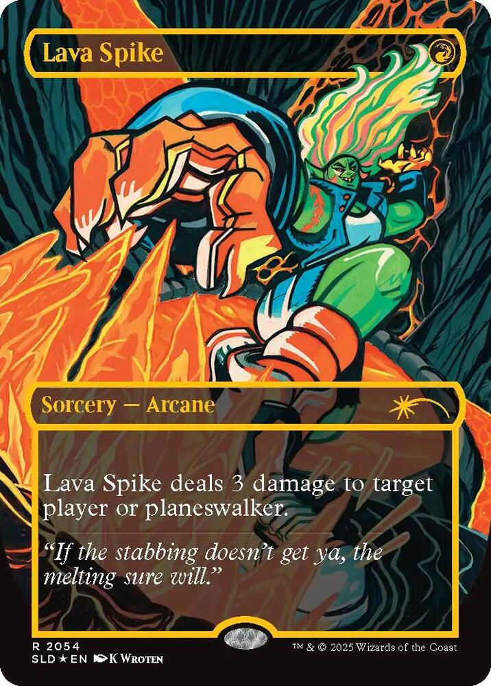 Lava Spike (2054) (Raised Foil) [Secret Lair Drop]