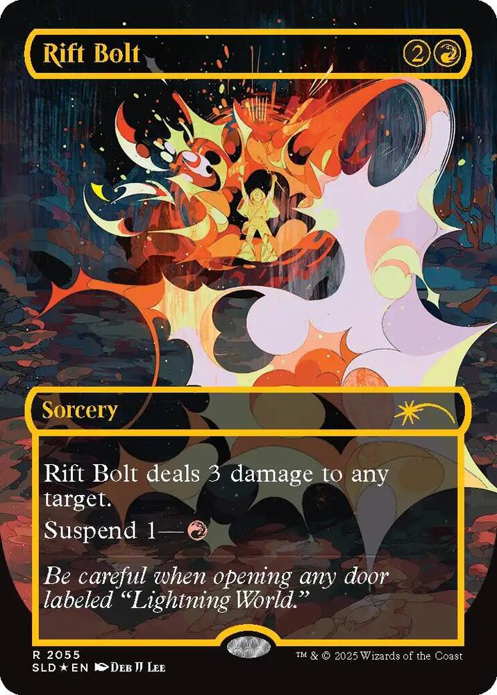 Rift Bolt (2055) (Raised Foil) [Secret Lair Drop]