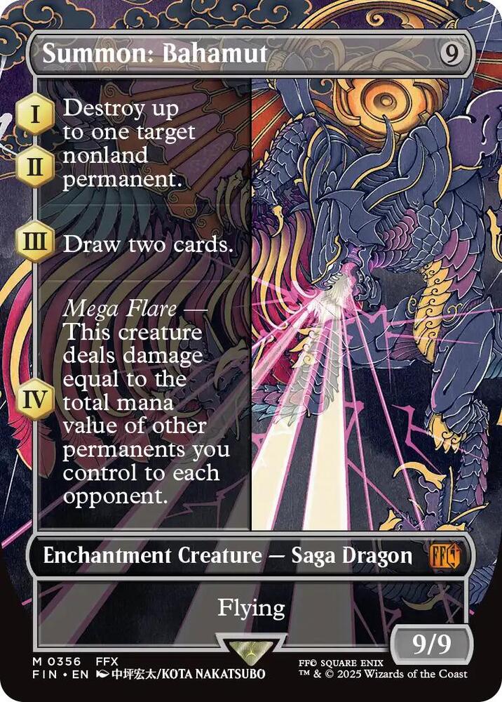 Summon: Bahamut (Borderless) (356) [Final Fantasy]