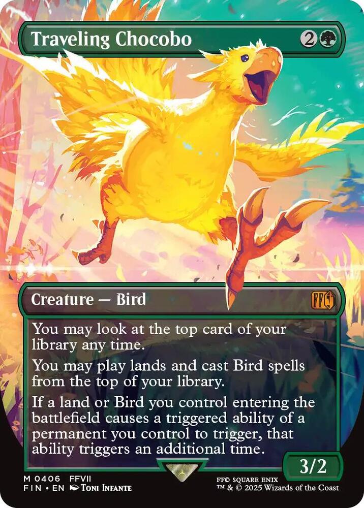 Traveling Chocobo (Borderless) (406) [Final Fantasy]