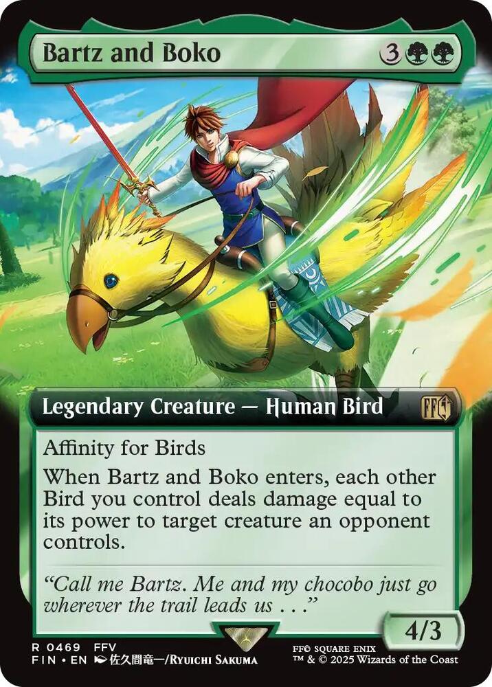 Bartz and Boko (Extended Art) (469) [Final Fantasy]
