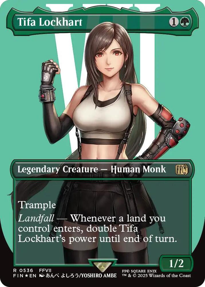 Tifa Lockhart (Borderless) (Surge Foil) (536) [Final Fantasy]