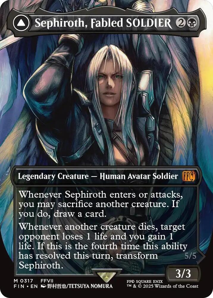 Sephiroth, Fabled SOLDIER (0317) (Borderless) [Final Fantasy]
