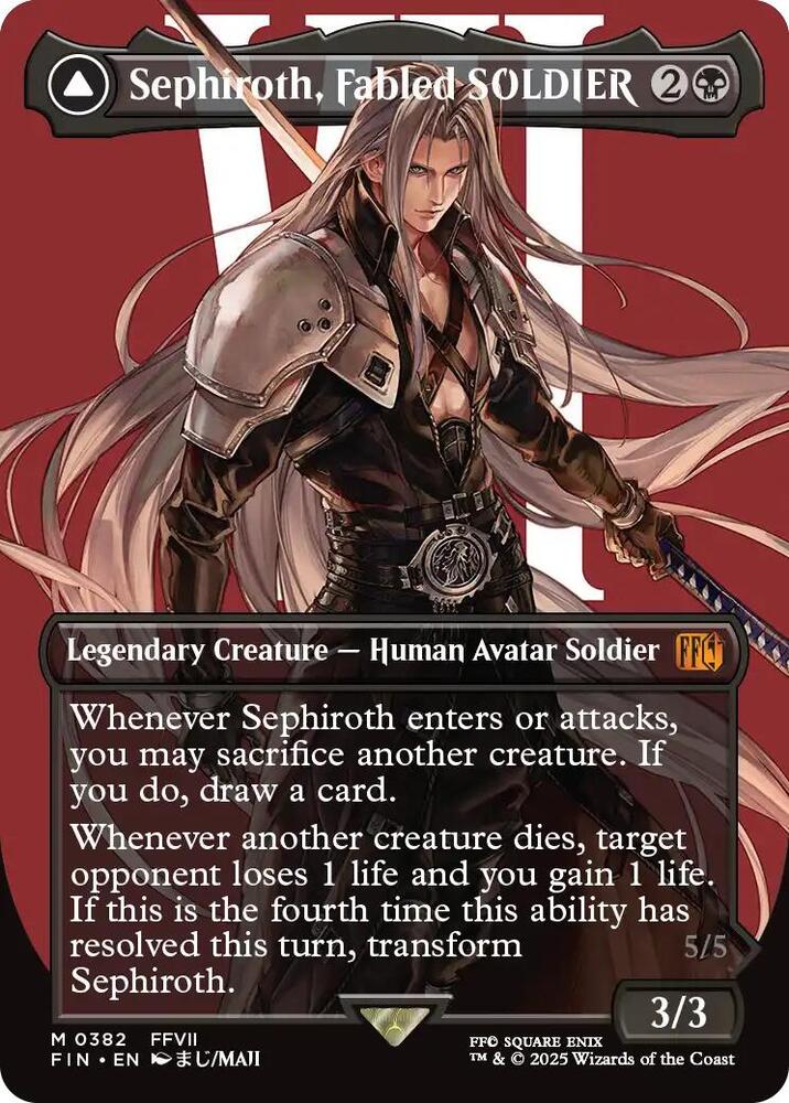 Sephiroth, Fabled SOLDIER (0382) (Borderless) [Final Fantasy]