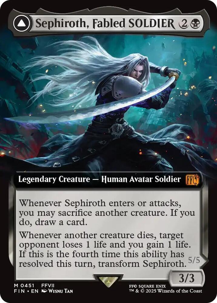 Sephiroth, Fabled SOLDIER (Extended Art) (451) [Final Fantasy]