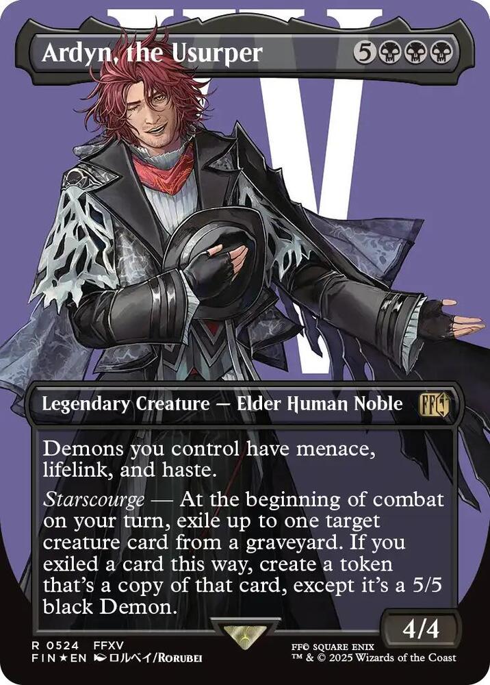 Ardyn, the Usurper (0524) (Borderless) (Surge Foil) [Final Fantasy]