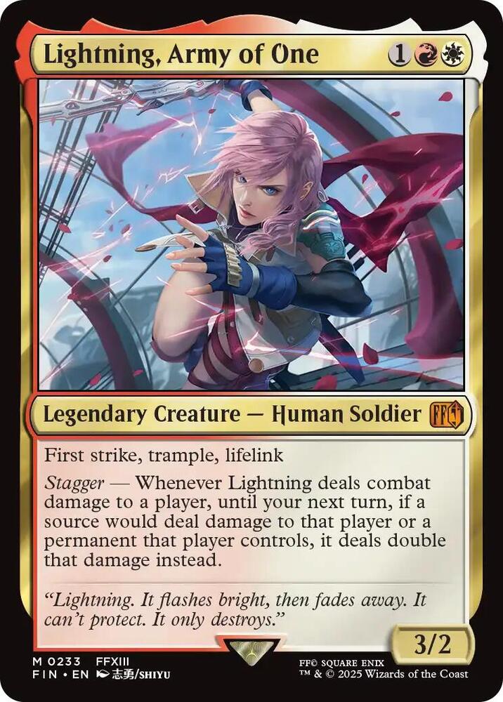 Lightning, Army of One (233) [Final Fantasy]
