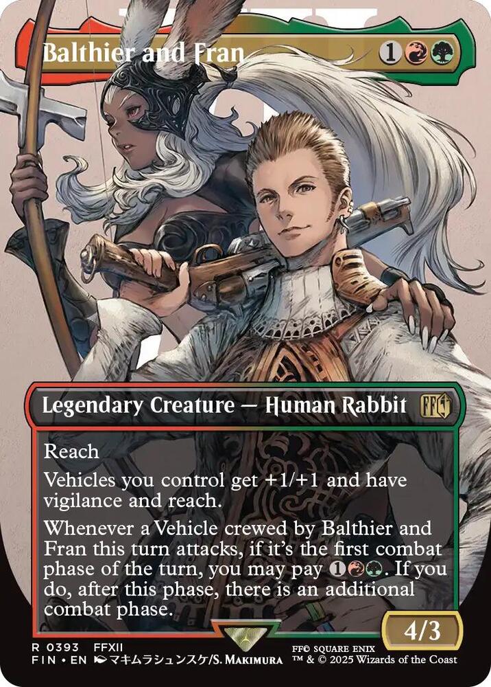 Balthier and Fran (0393) (Borderless) [Final Fantasy]