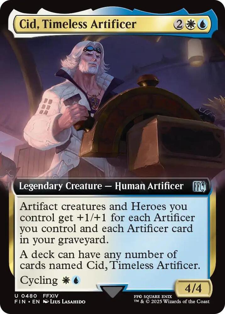 Cid, Timeless Artificer (Extended Art) (480) [Final Fantasy]