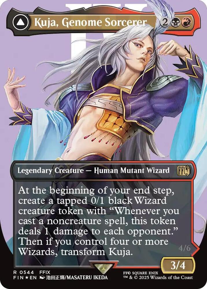 Kuja, Genome Sorcerer (Borderless) (Surge Foil) (544) [Final Fantasy]