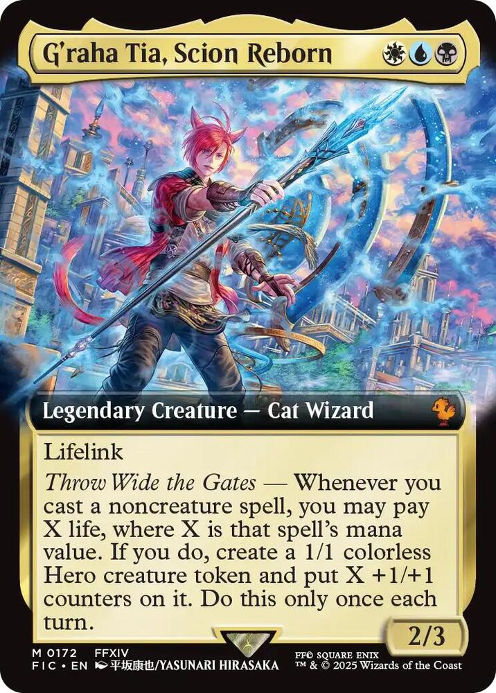 G'raha Tia, Scion Reborn (Extended Art) (172) [Final Fantasy Commander]