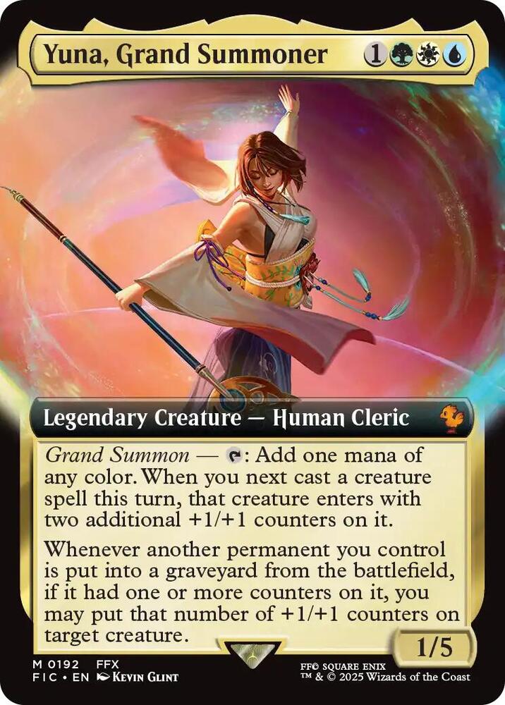 Yuna, Grand Summoner (Extended Art) (192) [Final Fantasy Commander]