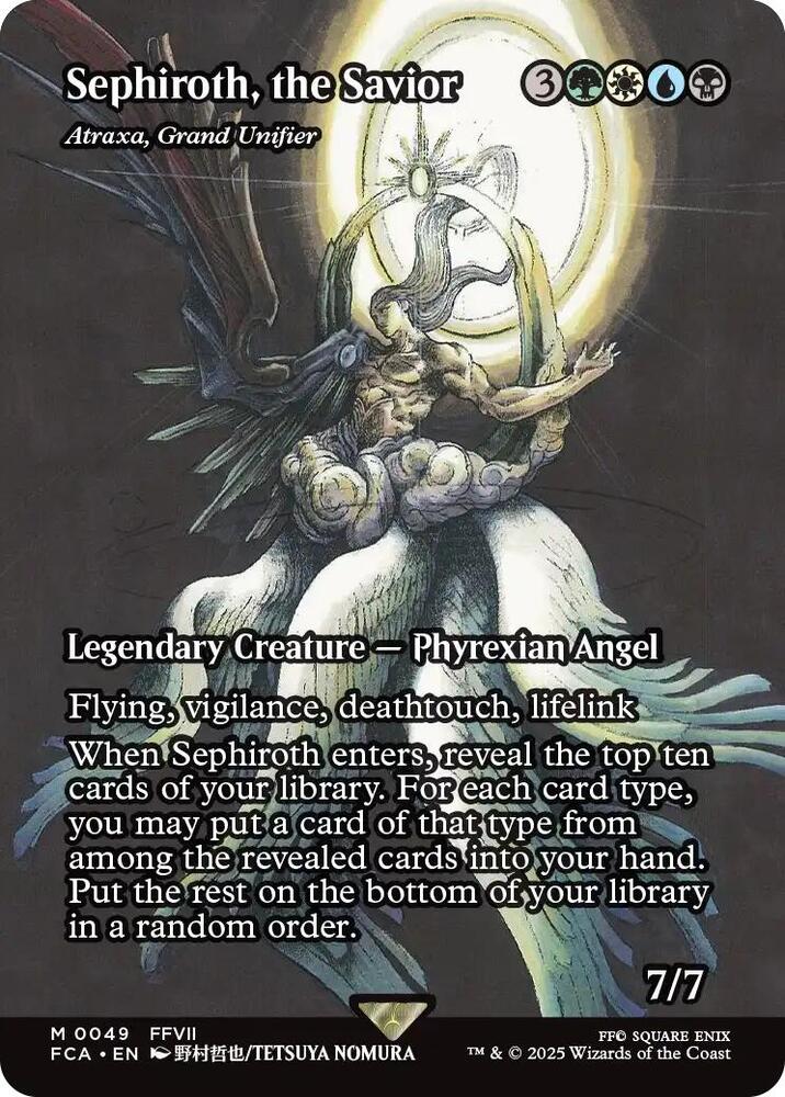Sephiroth, the Savior - Atraxa, Grand Unifier (Showcase) (49) [Final Fantasy: Through the Ages]