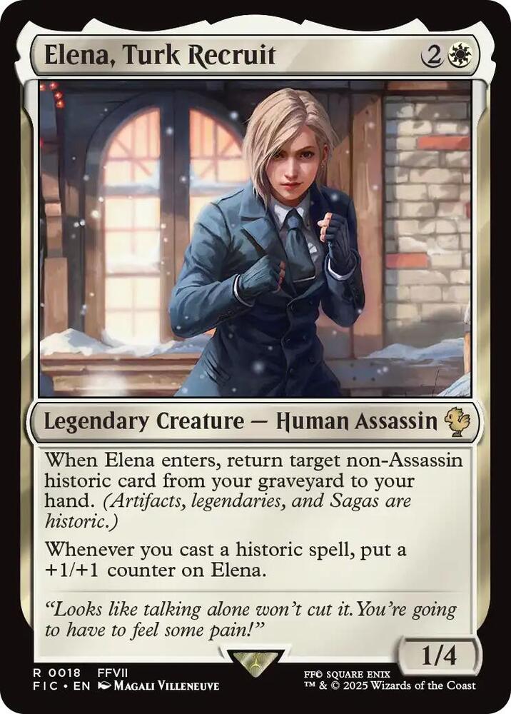Elena, Turk Recruit (18) [Final Fantasy Commander]