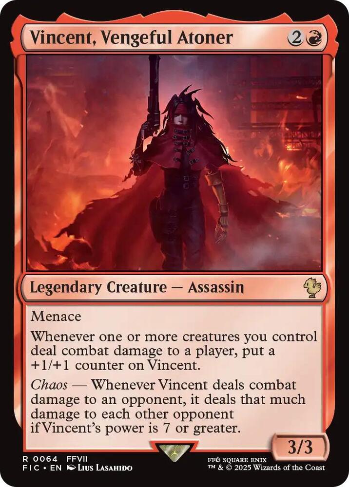 Vincent, Vengeful Atoner (64) [Final Fantasy Commander]
