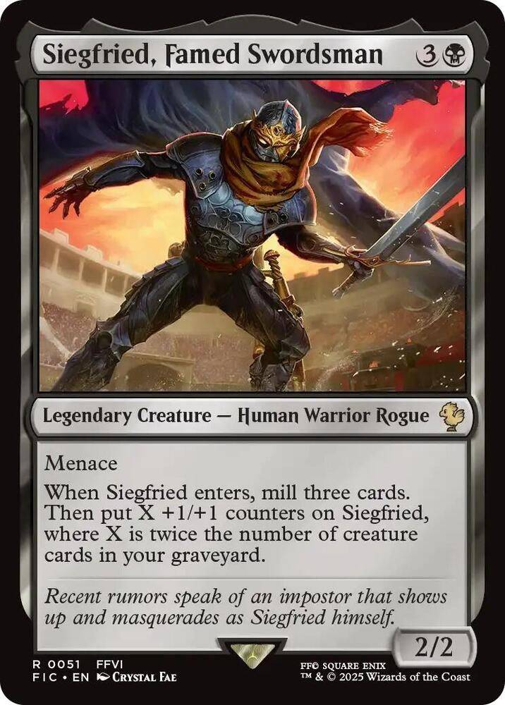Siegfried, Famed Swordsman (51) [Final Fantasy Commander]