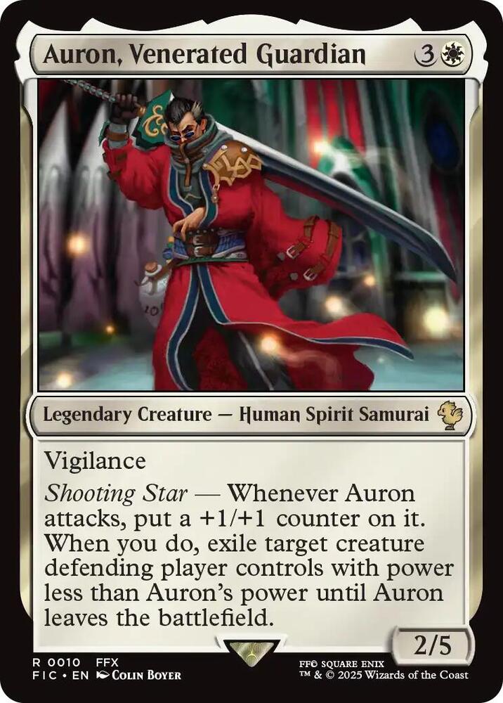 Auron, Venerated Guardian (10) [Final Fantasy Commander]
