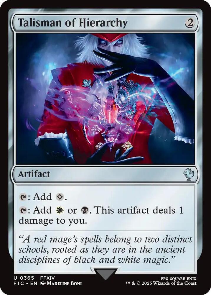 Talisman of Hierarchy (365) [Final Fantasy Commander]