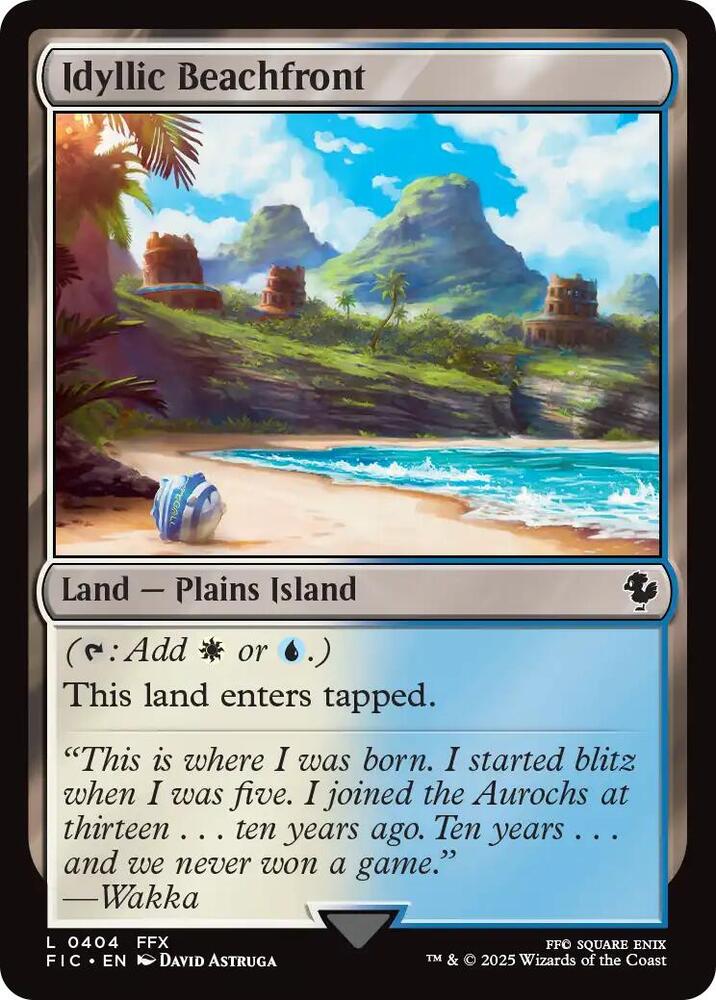 Idyllic Beachfront (404) [Final Fantasy Commander]