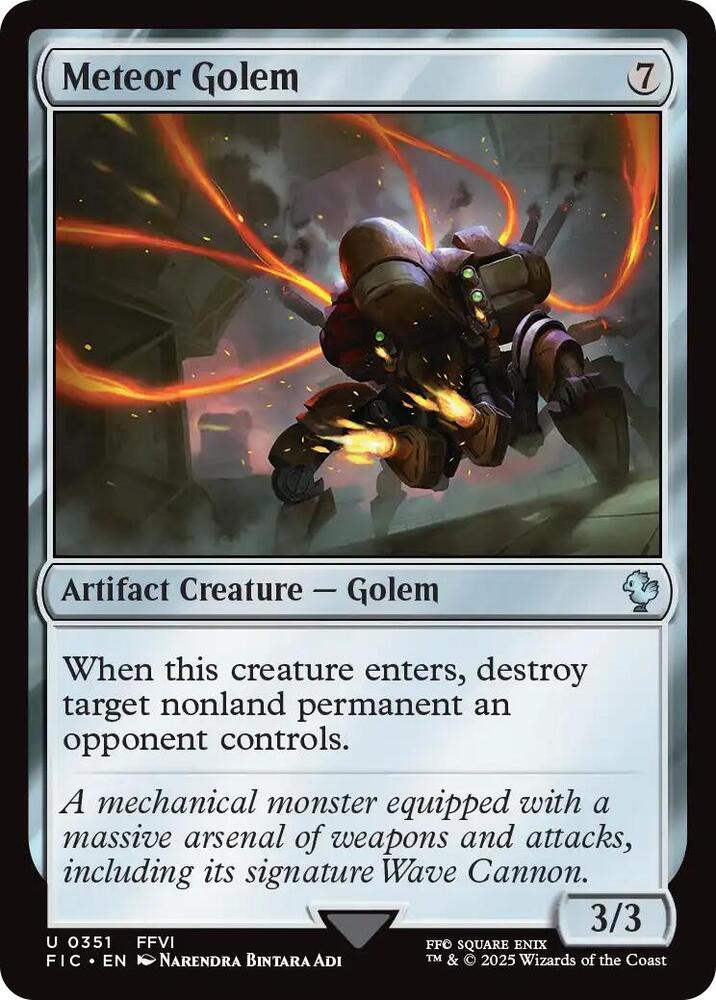 Meteor Golem (351) [Final Fantasy Commander]