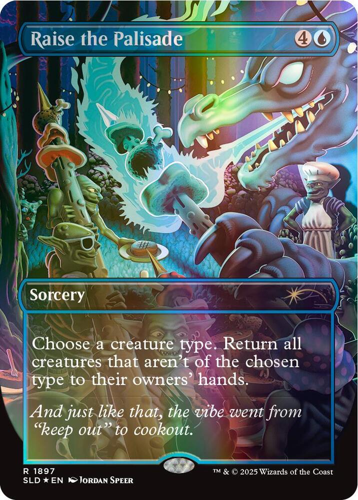 Raise the Palisade (Double Rainbow Foil) (1897) [Secret Lair Drop]