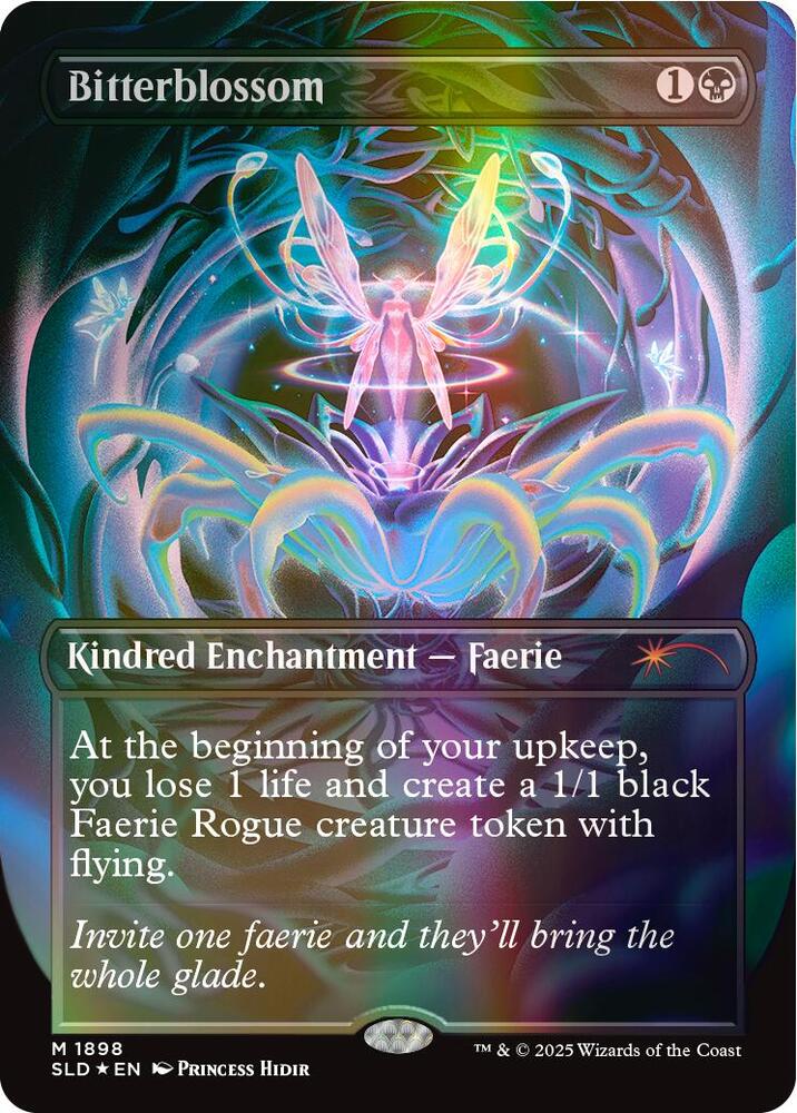Bitterblossom (Double Rainbow Foil) (1898) [Secret Lair Drop]
