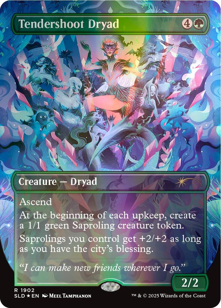 Tendershoot Dryad (Double Rainbow Foil) (1902) [Secret Lair Drop]