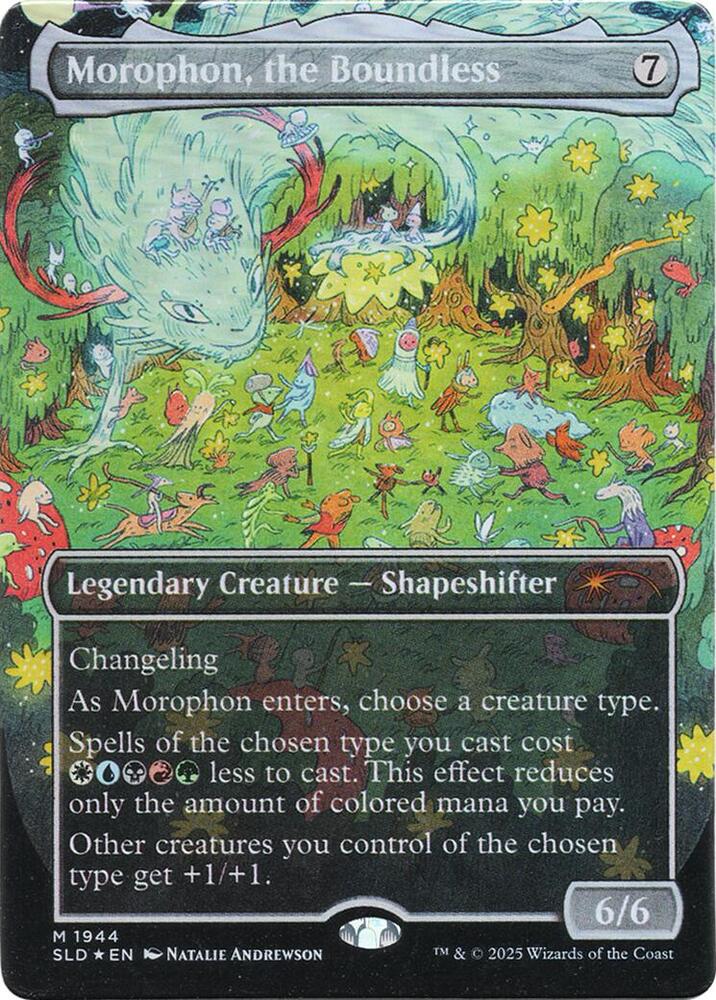 Morophon, the Boundless (Display Commander) - Thick Stock (Double Rainbow Foil) (1944) [Secret Lair Drop]