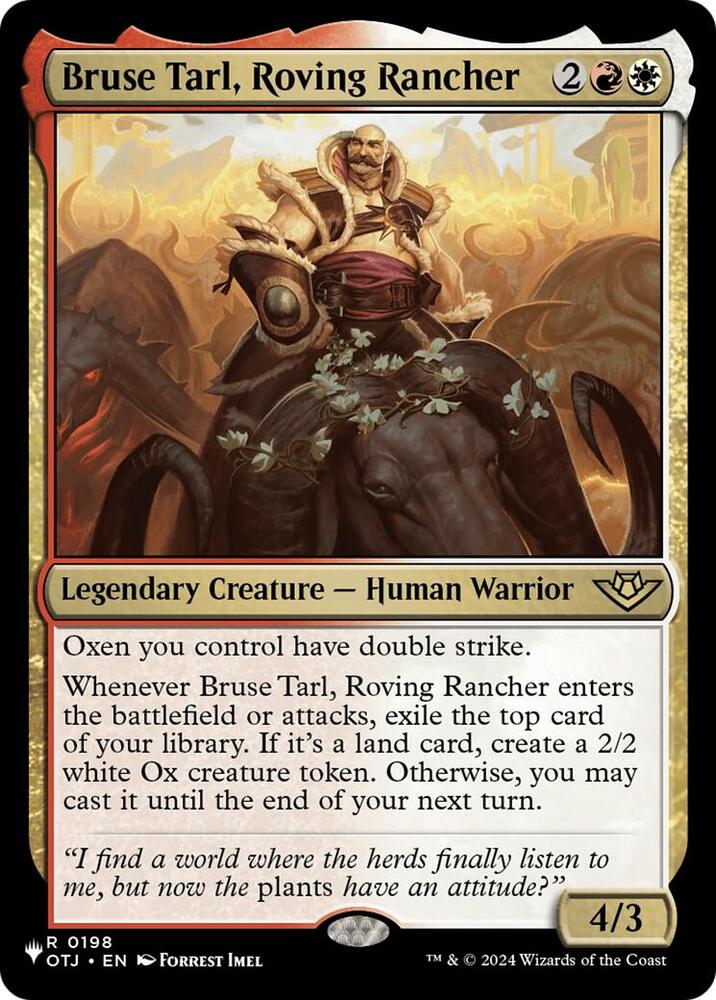 Bruse Tarl, Roving Rancher (198) [The List]