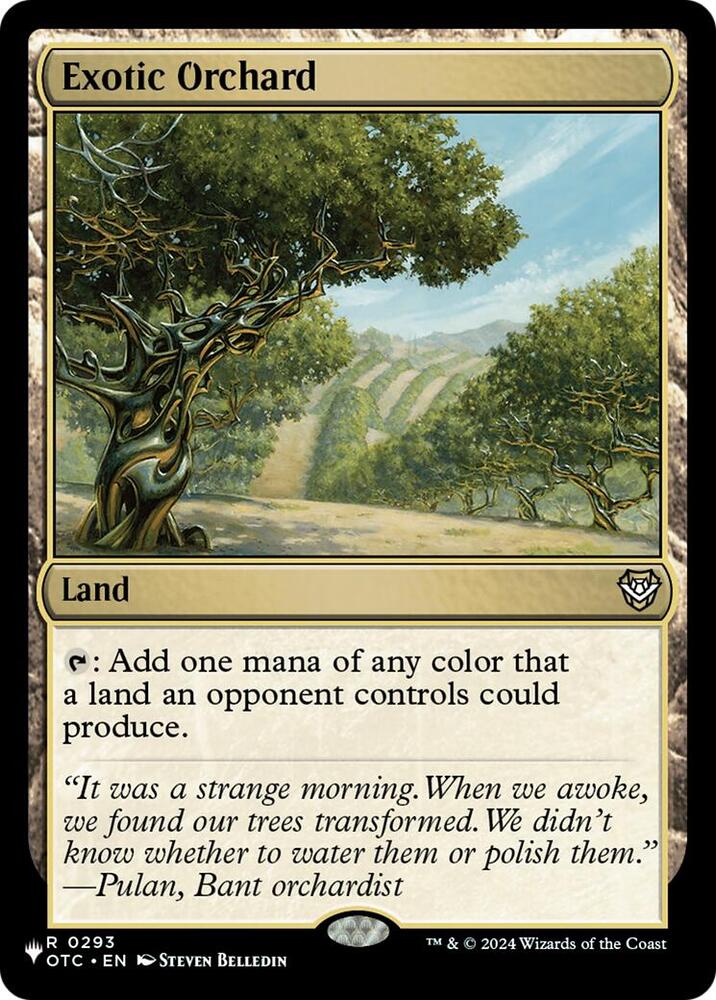 Exotic Orchard (OTC) (293) [The List]