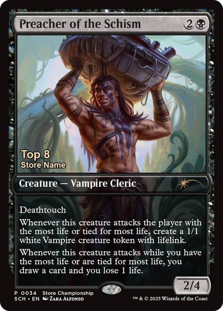 Preacher of the Schism (Top 8) (34) [Game Day Promos]