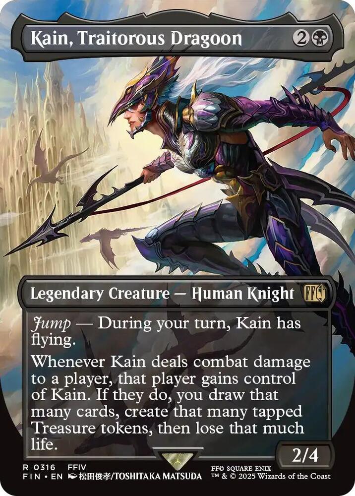 Kain, Traitorous Dragoon (Borderless) (316) [Final Fantasy]