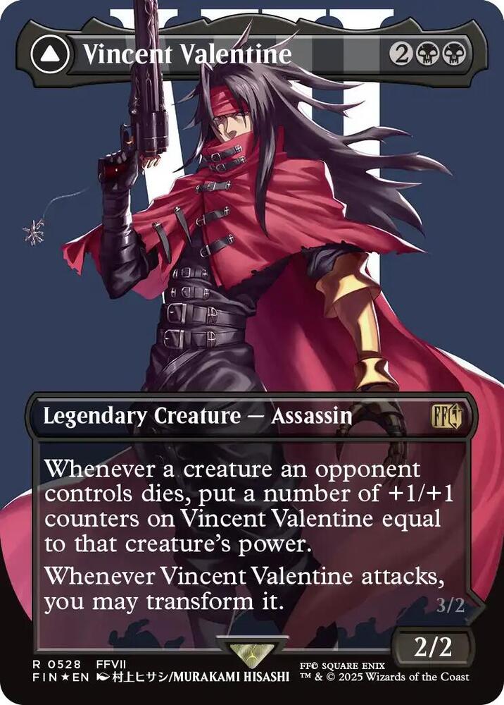 Vincent Valentine (Borderless) (Surge Foil) (528) [Final Fantasy]