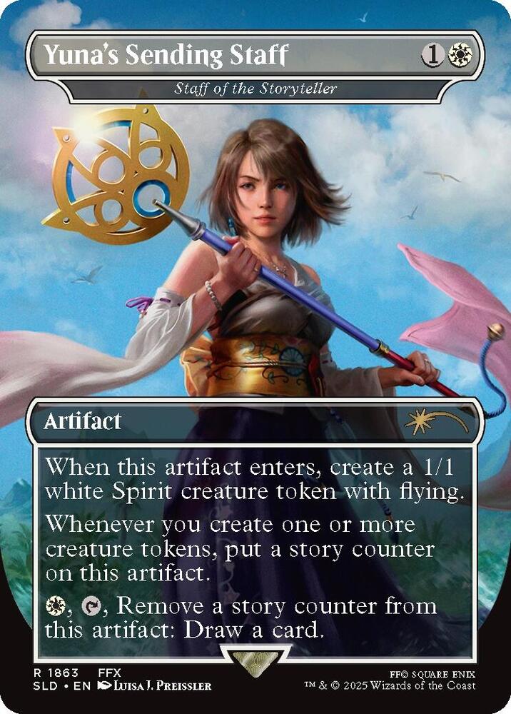 Yuna's Sending Staff - Staff of the Storyteller (1863) [Secret Lair Drop]