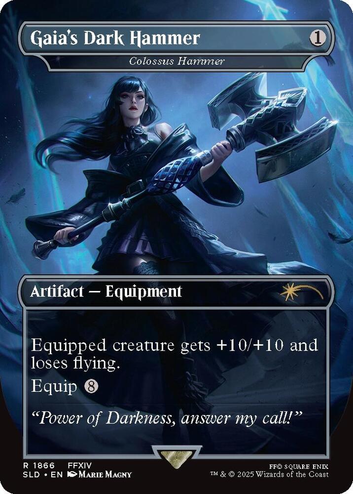 Gaia's Dark Hammer - Colossus Hammer (1866) [Secret Lair Drop]