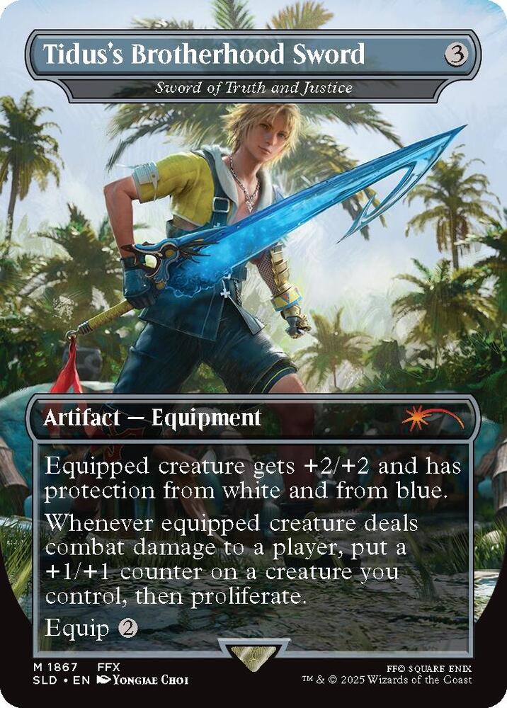 Tidus's Brotherhood Sword - Sword of Truth and Justice (1867) [Secret Lair Drop]