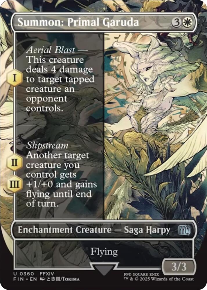Summon: Primal Garuda (Borderless) (360) [Final Fantasy]