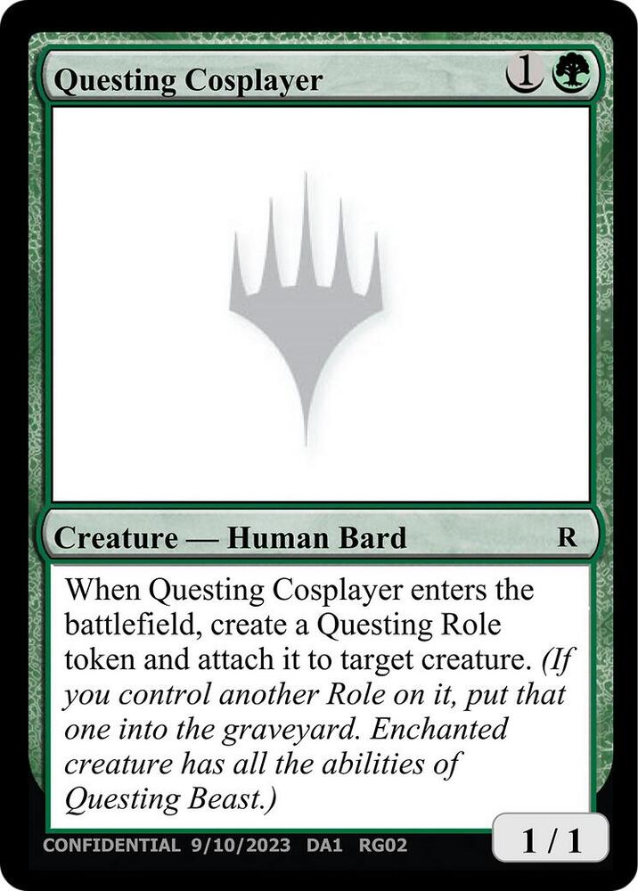 Questing Cosplayer [Un-Known Event Playtest Cards]