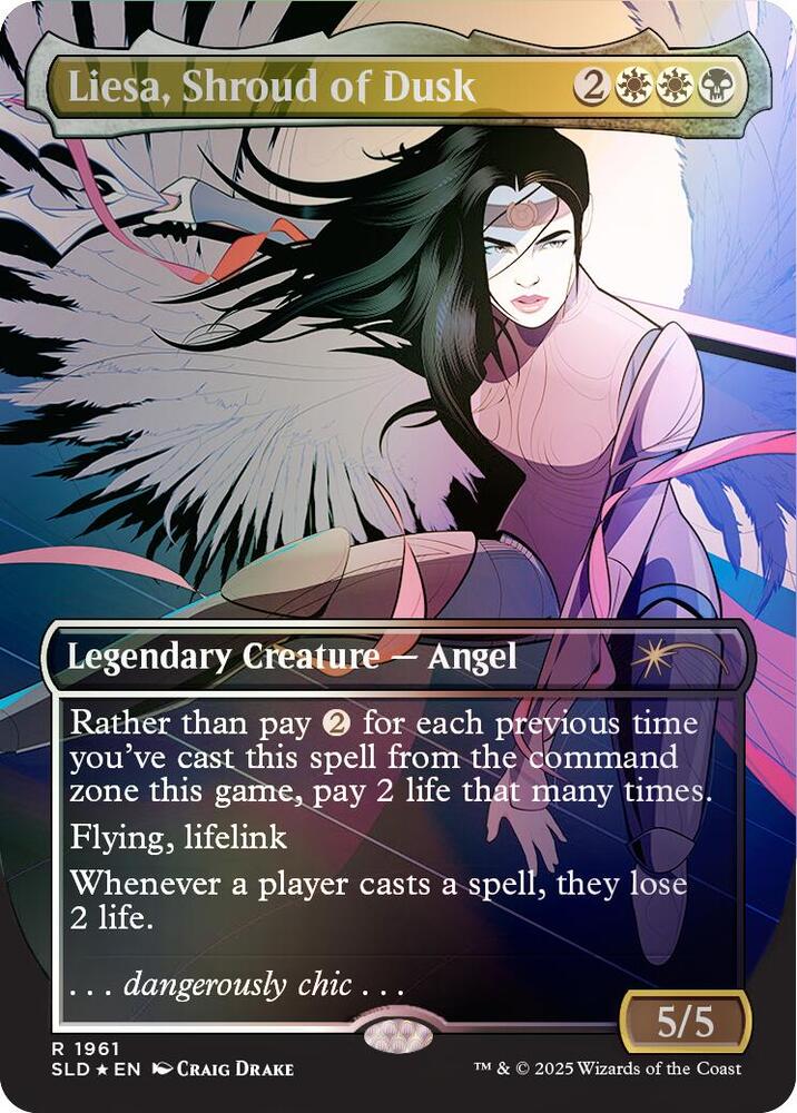 Liesa, Shroud of Dusk (Rainbow Foil) (1961) [Secret Lair Drop]