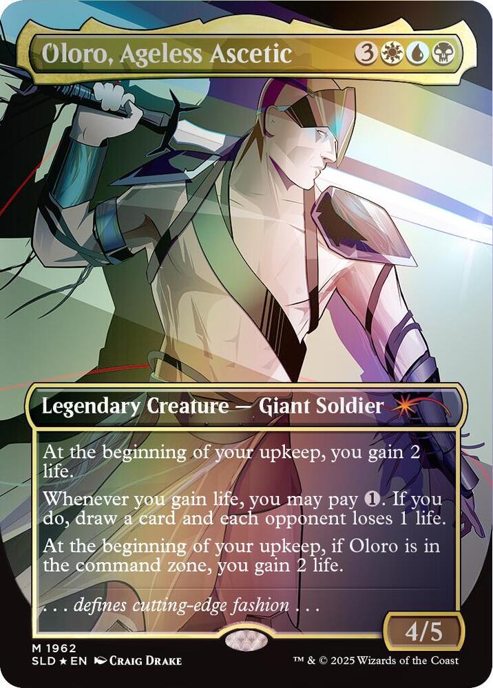 Oloro, Ageless Ascetic (Rainbow Foil) (1962) [Secret Lair Drop]