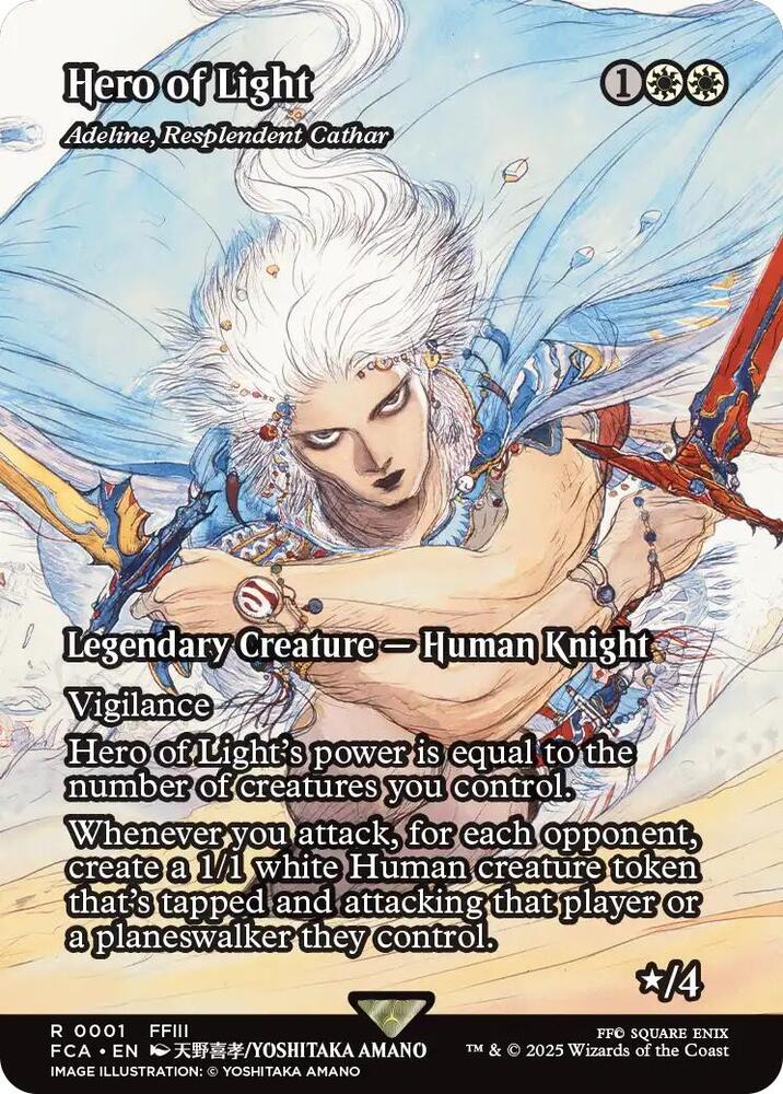 Hero of Light - Adeline, Resplendent Cathar (Showcase) (1) [Final Fantasy: Through the Ages]