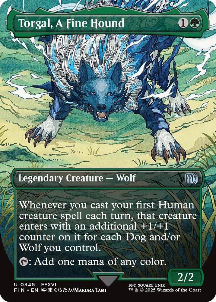 Torgal, A Fine Hound (Borderless) (345) [Final Fantasy]