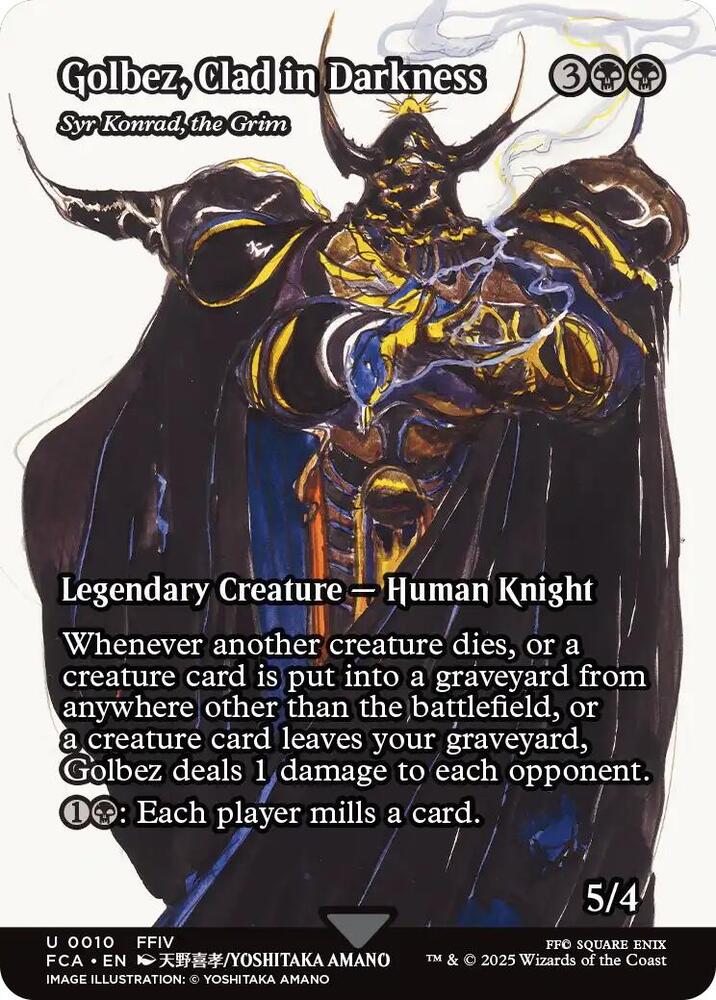 Golbez, Clad in Darkness - Syr Konrad, the Grim (Showcase) (10) [Final Fantasy: Through the Ages]