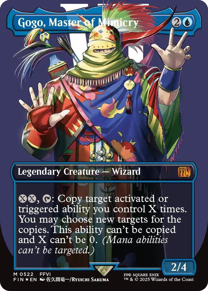 Gogo, Master of Mimicry (Borderless) (Surge Foil) (522) [Final Fantasy]