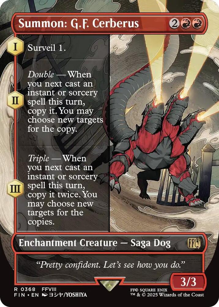 Summon: G.F. Cerberus (Borderless) (368) [Final Fantasy]