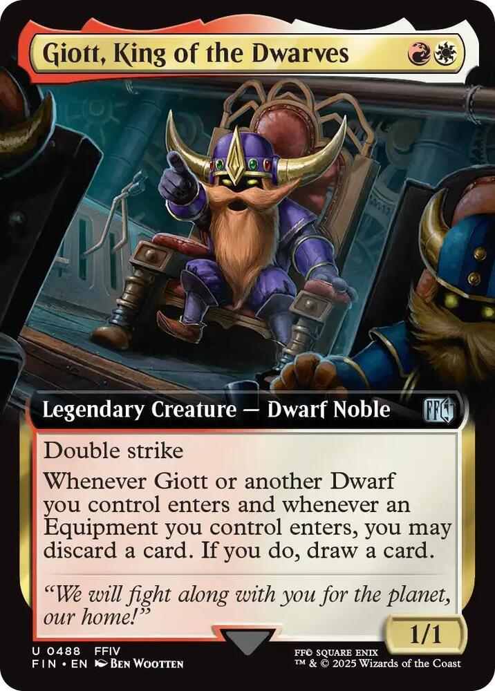 Giott, King of the Dwarves (Extended Art) (488) [Final Fantasy]