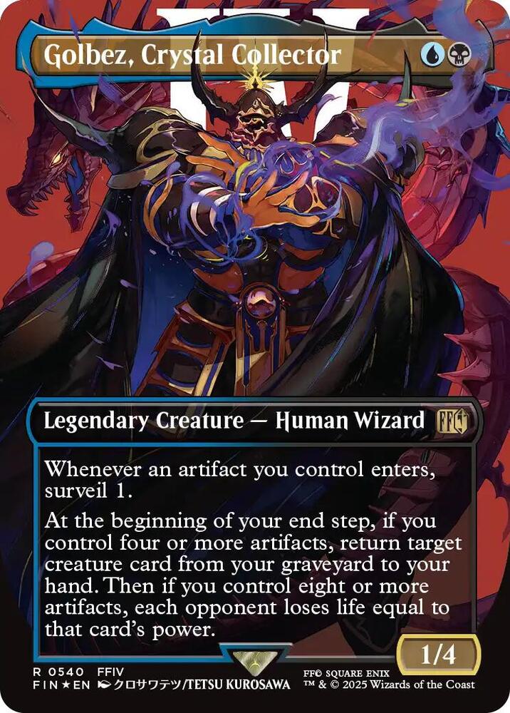 Golbez, Crystal Collector (Borderless) (Surge Foil) (540) [Final Fantasy]