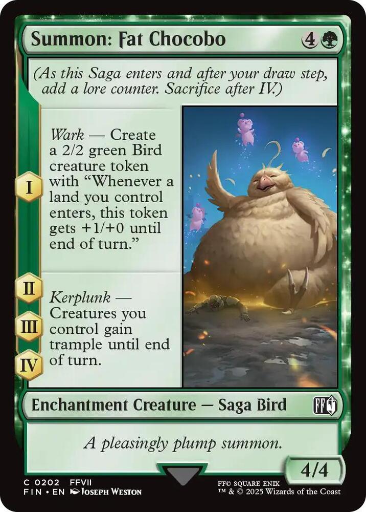 Summon: Fat Chocobo (202) [Final Fantasy]