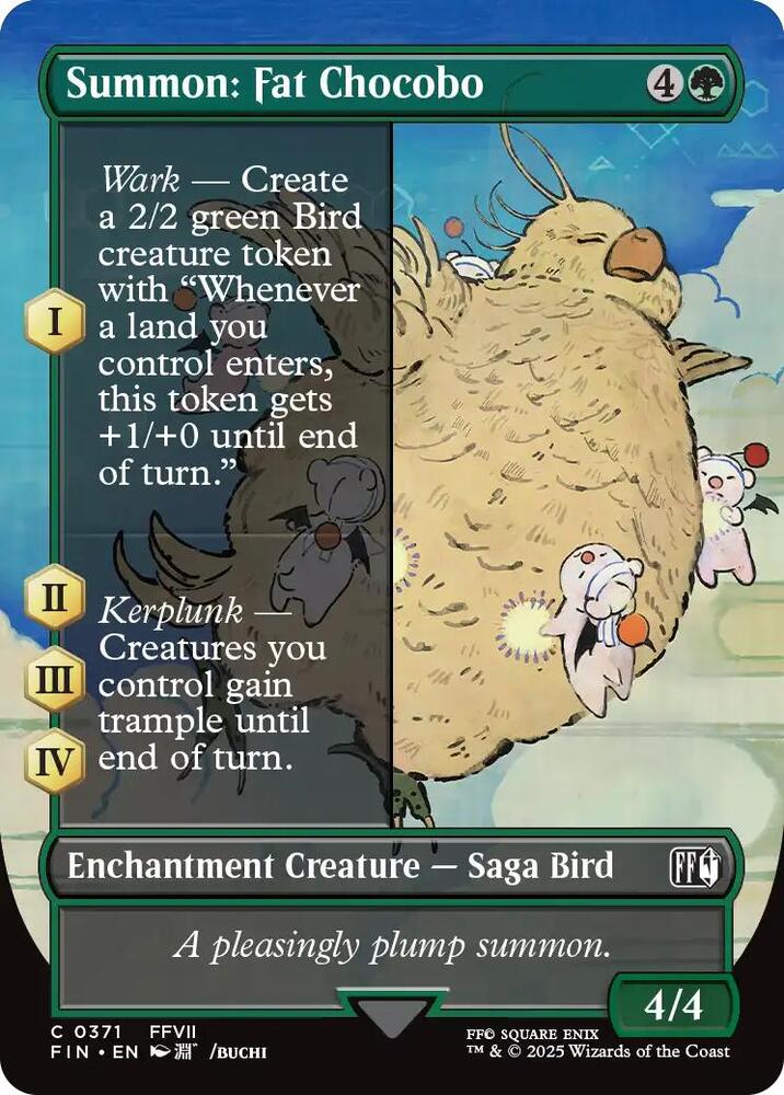 Summon: Fat Chocobo (Borderless) (371) [Final Fantasy]